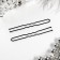 Hair hairpin "Classic" (set 10 pcs) 6 cm, black