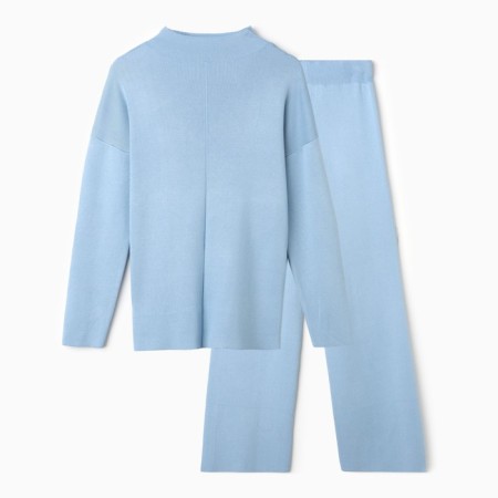Women's costume (jumper/trousers), blue color, size 44-48 (One size)-4