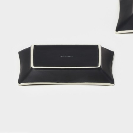 Набор блюд керамических Magistro Matt black, 15×2 см, 2 шт-5