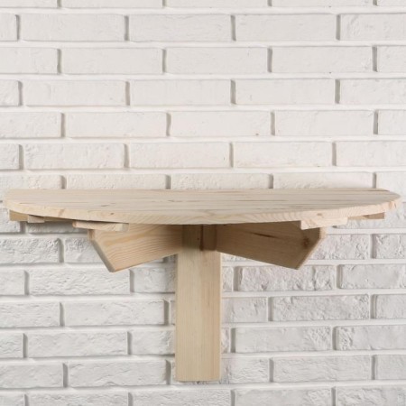 Washing table, 80 × 43.5cm, from pine, semicircular