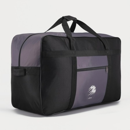 Road bag with lightning, external pocket, black/gray color
