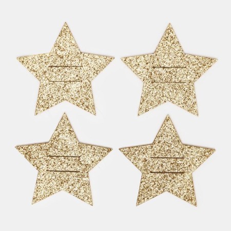 A set for the decor of the dining rooms "Star", 4 pcs, col. gold 6x5.7 cm, 100% p/e, felt-2