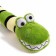 Soft toy "Snake", striped, 59 cm, green color