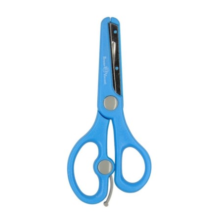 Children's Chancellery scissors 13.5 cm BrunovisConti Ergocut, return mechanism, safe blades, blue-1