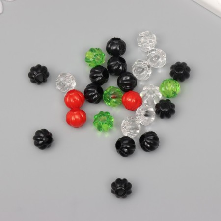 Beads for creativity plastic "Shar with slices" Summer mix set 20 g 1.1x1.1x1.1 cm