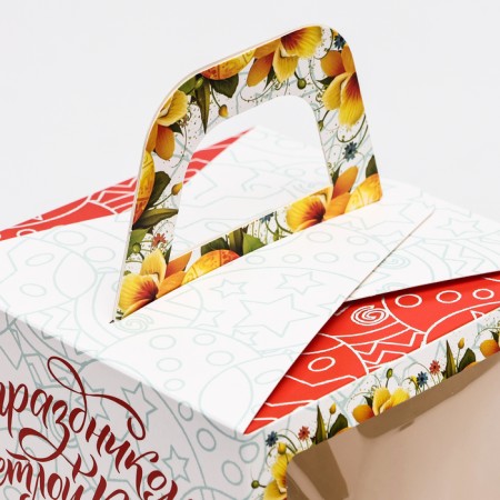 Easter box with the window "Bright Easter" 15 x 15 x 18 cm-3