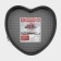The form for baking the share "Elin. Heart ", 25.5 × 23.5 × 6.6 cm, removable bottom, anti -stick coating, black color