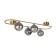 Wall lamp (sconces) Inversion, 4xg9, brass color