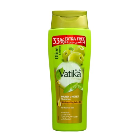 Hair shampoo Dabur Vatika Naturals Nourish & Protect Power and Protection, 400 ml