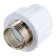 Combined "Politek" coupling, polypropylene, 32 mm x 1 ", external thread