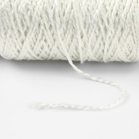 Thread for weaving, twisted, d = 2 mm, 100 m, white color-2