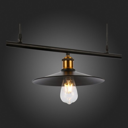Suspended EVOLUCE lamp. Sle120503-03. ESPERAZZA. 3x60 watts, E27, 96x26 cm, black color-7