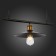 Suspended EVOLUCE lamp. Sle120503-03. ESPERAZZA. 3x60 watts, E27, 96x26 cm, black color