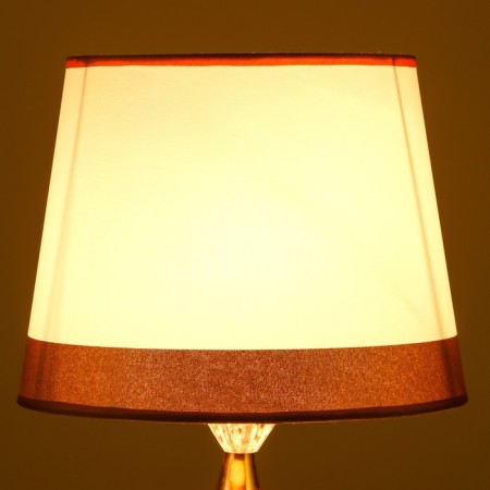 Lampshade e27 white-gold 26x26x20 cm-2