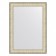 EvoFORM mirror in the baguette frame, 59 mm, 53x73 cm, brushed silver color