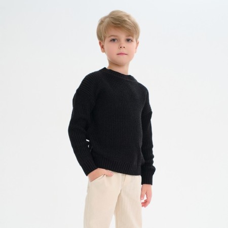 Jumper Children's Minaku: Casual Collection Kids, Black Color, Height 110-2