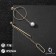 Earrings with pearls "multi -level" circle with a stick, white color in gold
