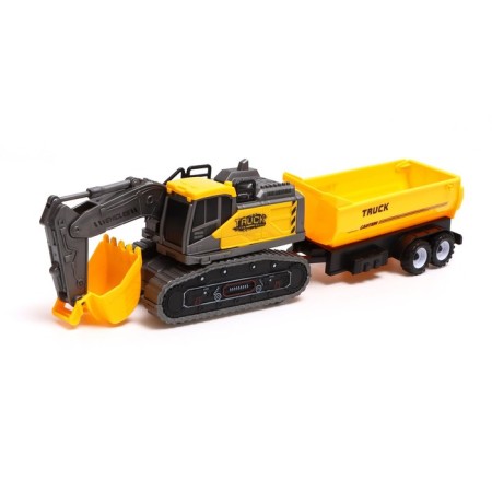 Excavator inertial "construction", with a trailer, mix