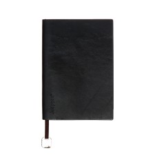 Organizer, A6, 116 sheets, cage, leatherette cover, brown cut, black