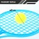 Set of missiles "Cool tennis", 2 rackets, 2 balls, color mix
