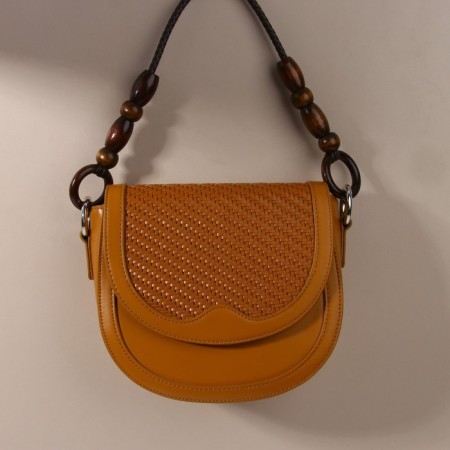 Handles for a bag, 2 pcs, 44.5 × 4.5 cm, brown color-3