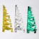 Foil ball "Christmas tree with bells" 27x34 cm, mix
