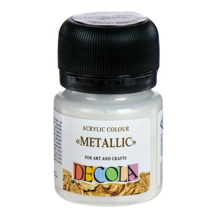 Acrylic paint Metallic 20 ml, ZHK Decola, light silver, 4926961-2