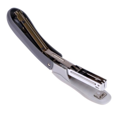 Stapler No. 10, up to 12 sheets, Brauberg Einkommen, plastic case, built -in anti -stepler, gray-6