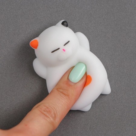 Squish anti -stress "cat", set of balloon 3 pcs, white color-1