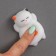 Squish anti -stress "cat", set of balloon 3 pcs, white color
