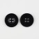 Button 4 punctures, d = 20 mm, the color is black
