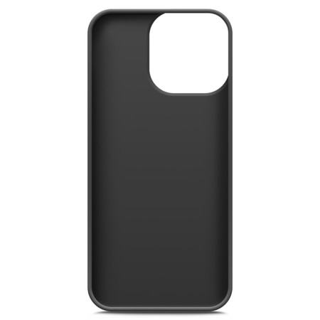 Borasco cover for the iPhone 14 Pro Max, matte, silicone, black-1