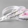 Atlase tape "Happy birthday", 15 mm × 23 ± 1 m, white color No. 001
