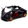 Metal machine, 1:24, inertial, doors, hood, trunk, purple color open
