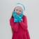 Carnival set "Magic Snow Maiden": hat, mittens, p. 56–58 cm