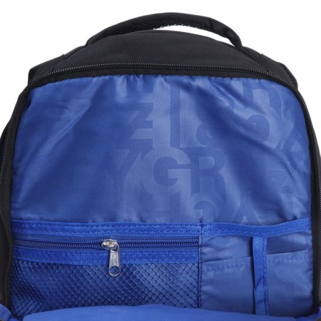 Youth backpack 39 x 26 x 19 cm, Grizzly, ergonomic back, laptop department, black/blue-7