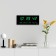 Electronic wall clock, desktop "Solomon", with an alarm clock, 15 x 36 cm, green numbers