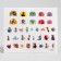 Manicure set. Nail stickers, cold heart