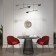 Raspy chair, 555 × 570 × 780 mm, velor, burgundy color