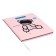 Universal diary for grade 1-11 Fashion Bear, solid cover, artificial leather, foam rubber, liesse, 80 g/m2