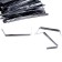 Clip tape, set 500 pcs., Length 1 pc. - 8 cm, silver color