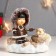 Suvenir Polystone Light "Baby and White Bear - Gathering by the fire" 12.5x8x13.5 cm