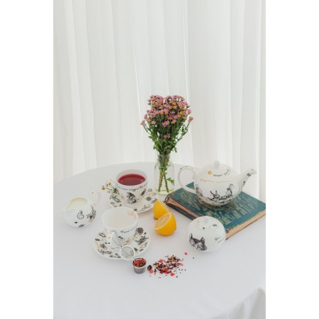 Porcelain kettle "Crazy tea party", 1.2 liters-7