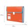Plastic portfolio BRAUBERG Joy, A4 (330 x 245 x 35 mm), 13 departments, with edging, index labels, orange