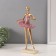Polystone souvenir "Ballerina in a rack in a pink pack" Pink with gold 5.5x14x31 cm