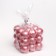 Figure candle "Babble" Big Cube, 5x5x5 cm, pink mother of pearl
