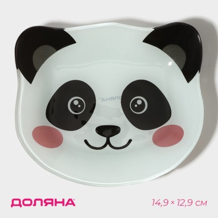 Pandamen glass plate "Pandamen", 14.9 × 12.9 cm