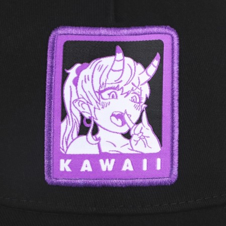 Women's cap Kawaii, Black color, rr 56-5