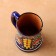 Mug Rishtan ceramics "Flowers", 500 ml, blue