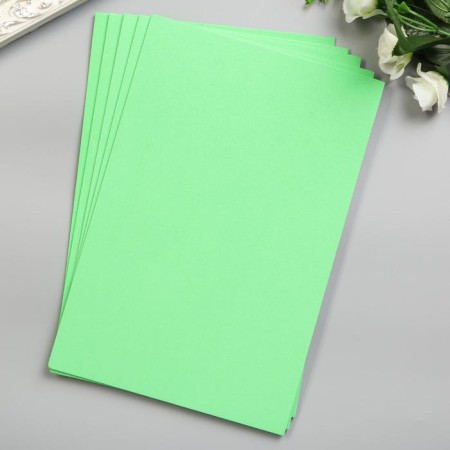 Foamiran "Bright salad" 2 mm (set of 5 sheets) A4 format format-2